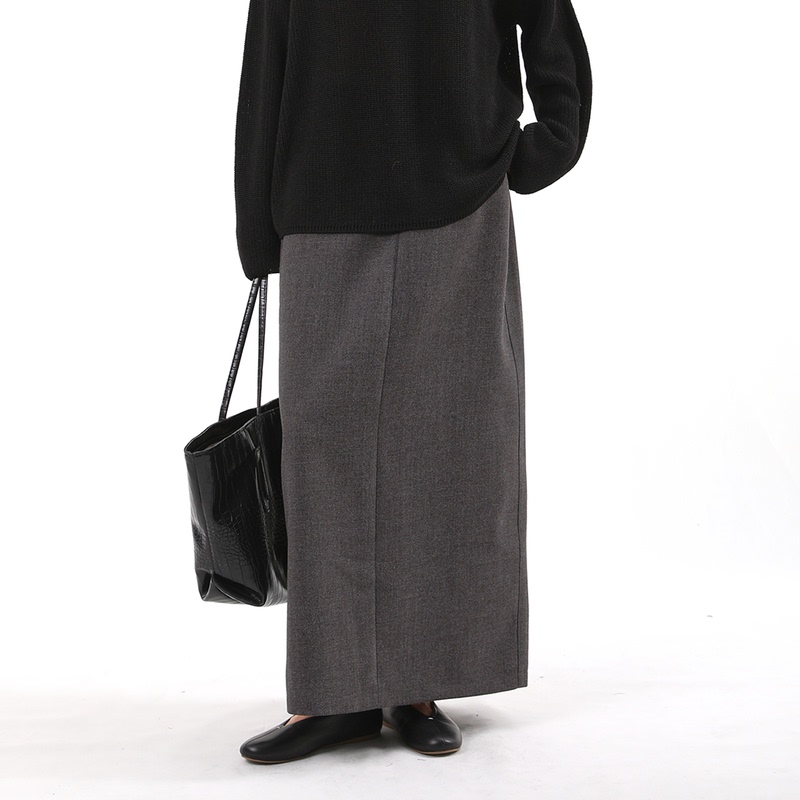 Jinniz Suit-Style Straight Long Skirt for Women, Autumn High-Waisted, Slimming, Versatile, Elegant, Slit, High-End Skirt Jinniz Suit-Style Straight Long Skirt for Women, Autumn High-Waisted, Slimming, Versatile, Elegant, Slit, High-End Skirt