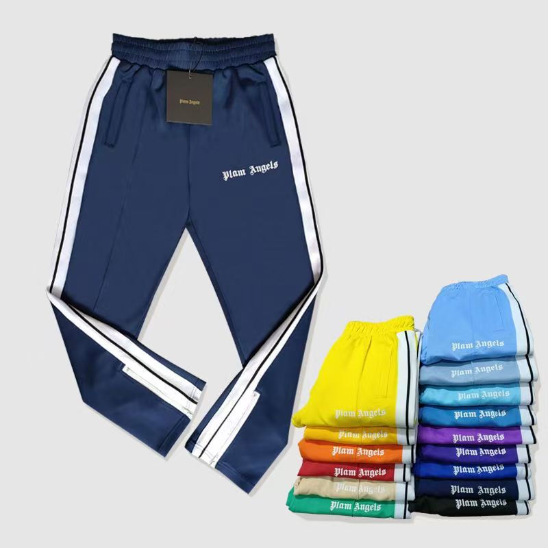 Correct Version Palm Angels Rainbow Side Stripe Casual Pants Angels Unisex Fashion Sports Pants Correct Version Palm Angels Rainbow Side Stripe Casual Pants Angels Unisex Fashion Sports Pants