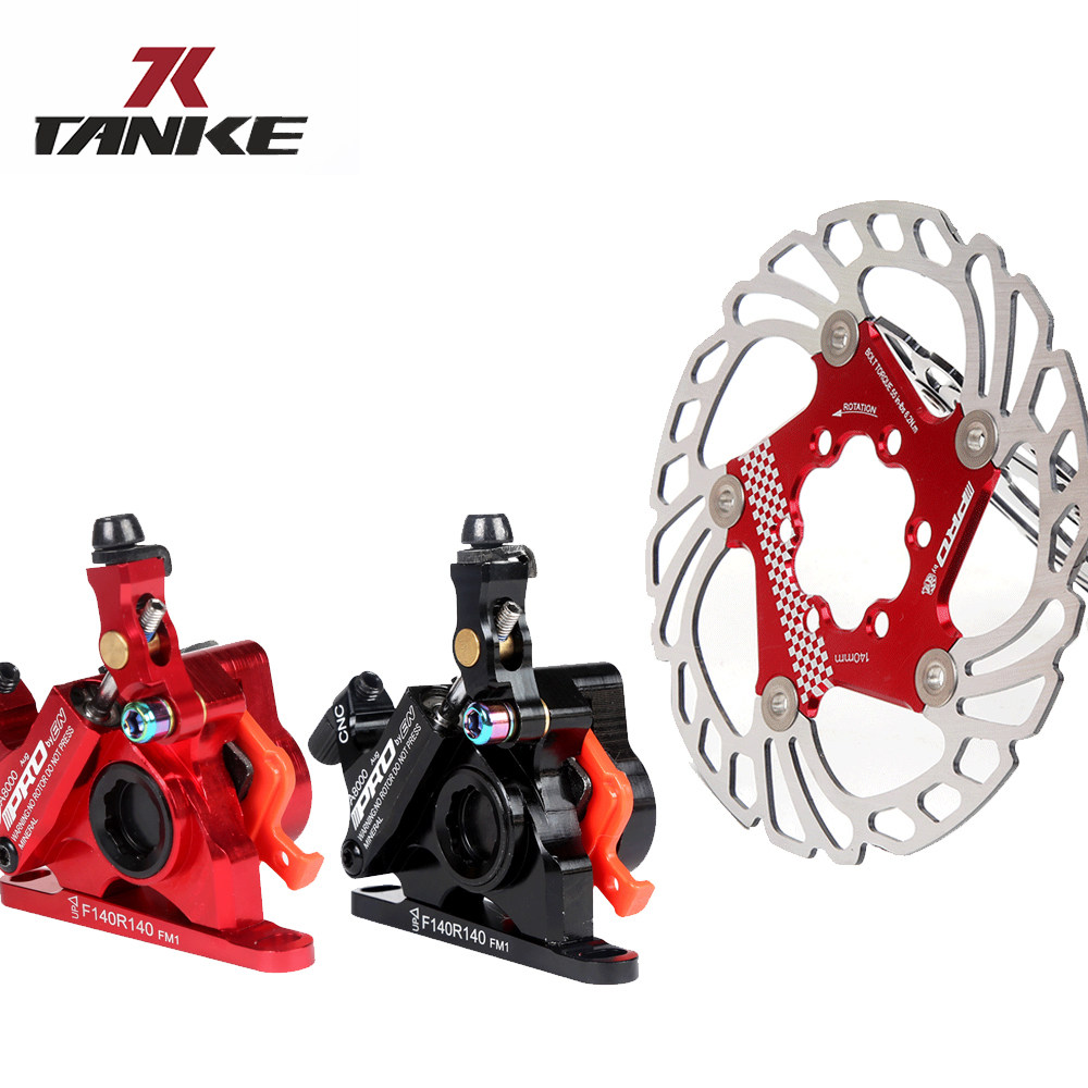 Carbon Passenger TANKE Bike Brake Disc Brakes Highway Flat Aluminium Alloy Super Light Wire Pull Oil Brake Disc Clamp