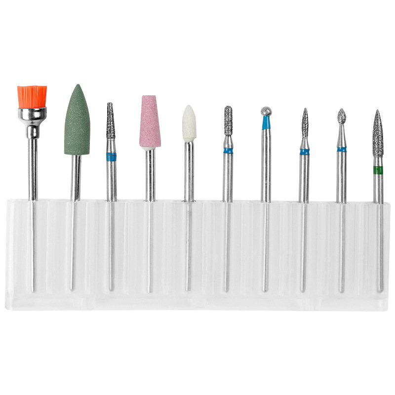 2 35mm universal manicure tungsten steel alloy grinding machine front head brush polishing to remove dead skin processing Russian grinding head