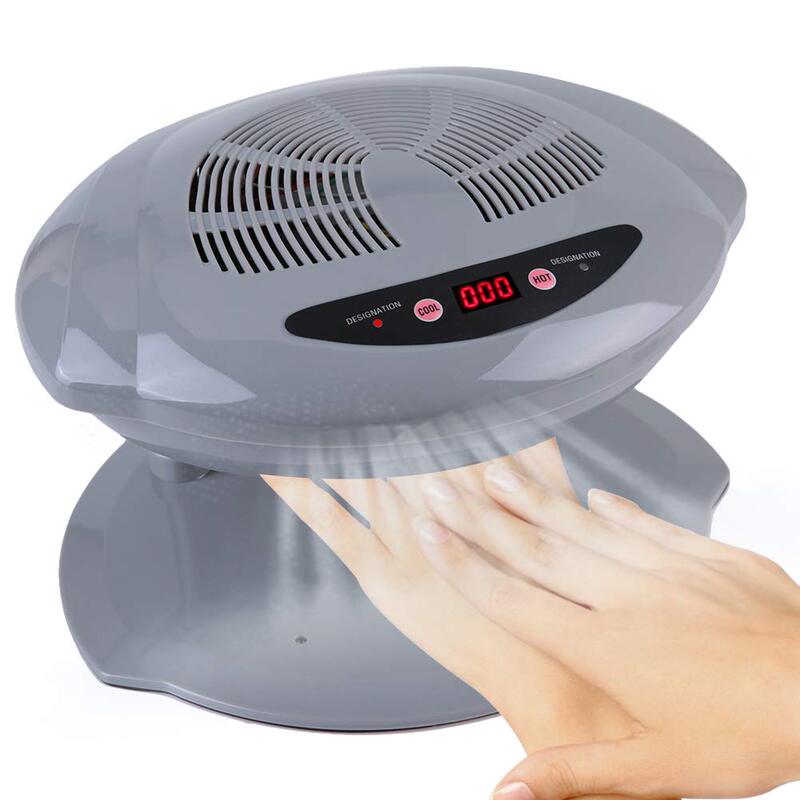 White and Gray European Standard, British Standard, American Standard Nail Dryer, Air-Drying Regular Nail Polish, Wc001 Hot and Cold Fan