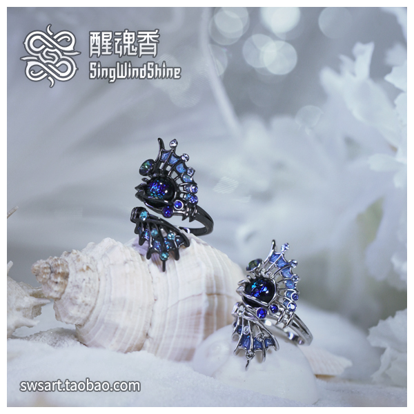 [Awakening Fragrance] Original S925 Silver Ring Deep Abyssic System Deep Diver