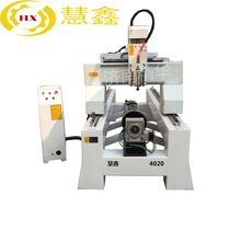 Computer CNC 4020 three-dimensional three-dimensional disk dragon column Buddha statue engraving machine Desktop woodworking carving machine factory direct sales