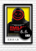 Europe America Japan and South Korea horror movie poster wall painting smiley face murderer
