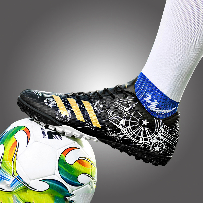 2022 spring football shoes boys tf broken nail grass primary school children professional training low-top non-slip football shoes