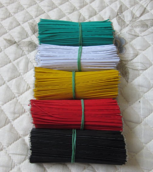 Electronic wire 1007 double-ended tinned 24AWG 10CM color wire connecting wire a variety of colors optional