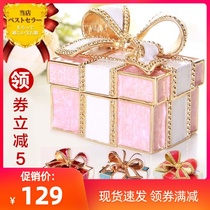 Spot Japanese PIEARTH bow jewelry box ring necklace storage box holiday marriage gift