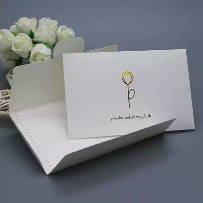 Custom outer packaging silver cloth microfiber deerskin velvet material