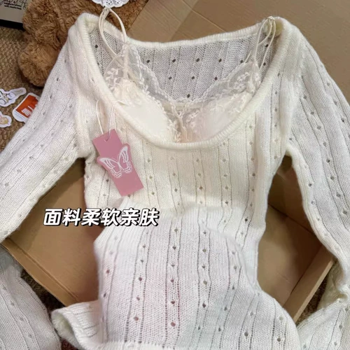 Трикотажный дизайнерский свитер, летний тонкий приталенный лонгслив, квадратный вырез, тренд сезона