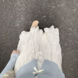 Весенний сексуальный синий трикотажный свитер с бантиком, футболка, облегающий крой