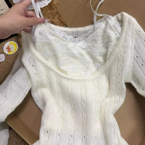 Трикотажный дизайнерский свитер, летний тонкий приталенный лонгслив, квадратный вырез, тренд сезона