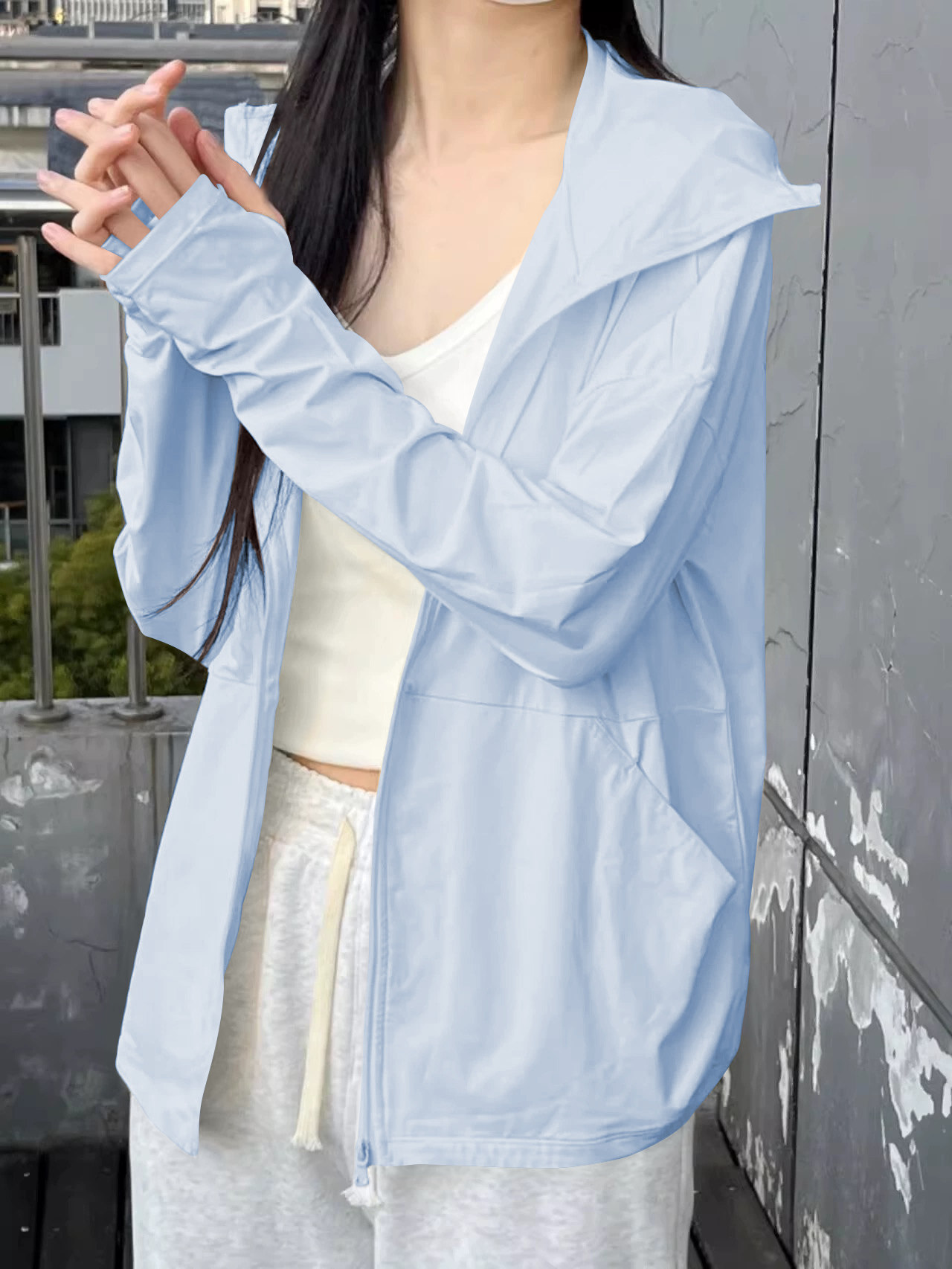 冰丝户外防晒上衣女款夏季外套2026款透气遮阳防紫外线宽松防晒服