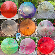 Vintage ancient oil paper umbrella Classical Jiangnan umbrella Tongyou ancient style ancient umbrella rainproof sunscreen practical rain and rain dual-use umbrella