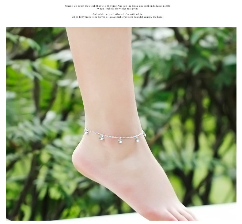 Chaine de cheville Femme en Argenterie - Ref 3102114 Image 18