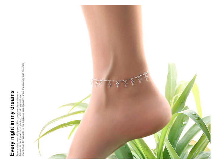 Chaine de cheville Femme en Argenterie - Ref 3102114 Image 5