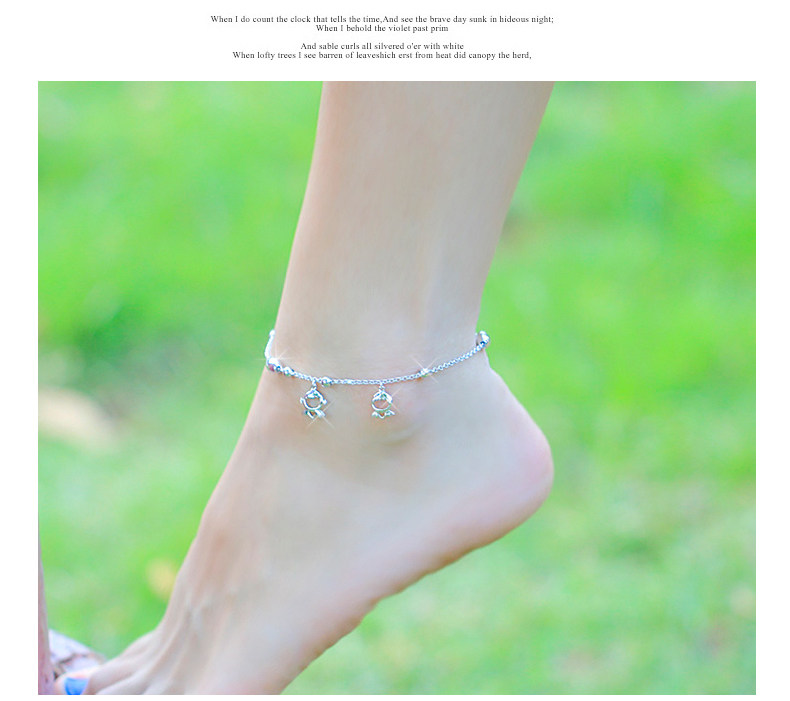 Chaine de cheville Femme en Argenterie - Ref 3102114 Image 4