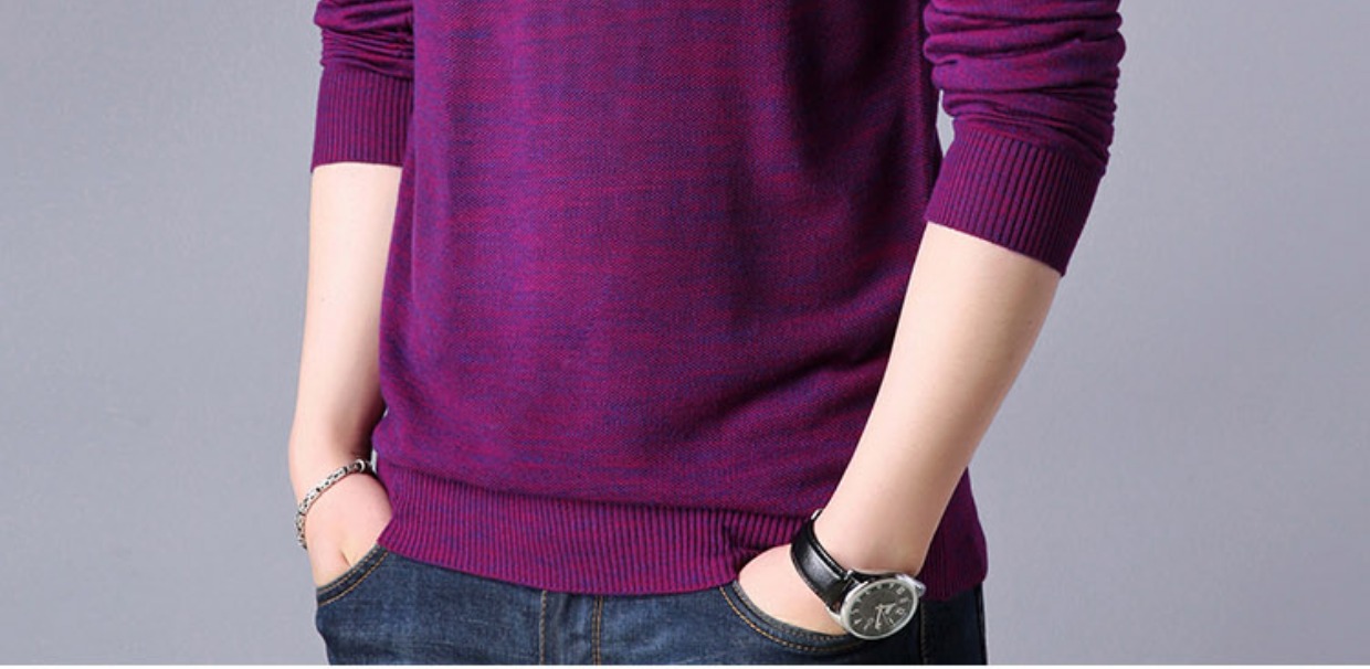 Mùa đông nam trung niên ấm áp cộng với nhung dày bên trong áo dệt kim chạm đáy áo sơ mi nam cổ tròn áo len dài tay áo thun lạnh nam