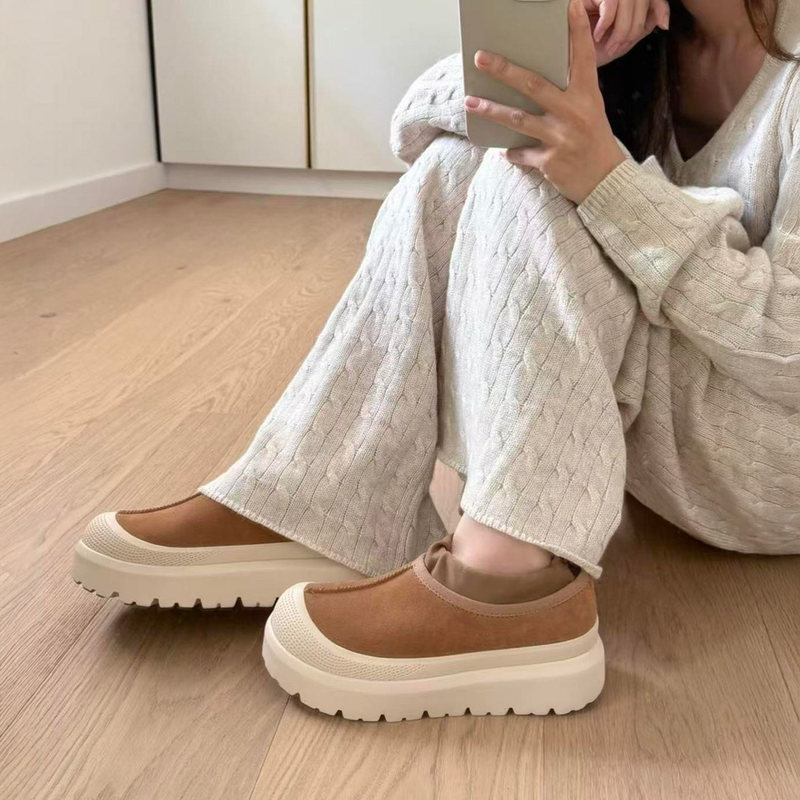 Hong Kong Autumn and Winter Casual Shoes for Men and Women, Comfortable Round-Toe Thick-Soled Cotton Shoes, Snow Boots, Tasman Colorful Shell Fashion Shoes