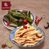 Liao Ji Bang Bang Chicken Spicy Marinated Yuba Knot 400g Cold Vegetable Ready-to-eat Vegetarian Snacks Lo-flavored Snacks Spicy