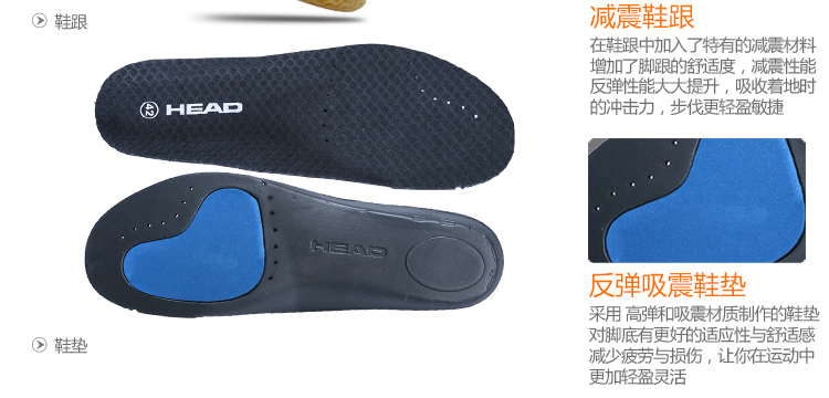 Giày cầu lông HEAD Hyde mới Giày nam mang giày chống trượt chuyên nghiệp giày the thao nam hàng hiệu