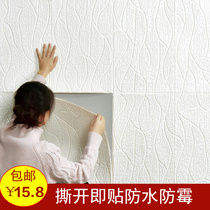 Three-dimensional wall stickers self-adhesive atmospheric TV background wall paper decoration living room wallpaper 3D modern minimalist film and television wall stickers