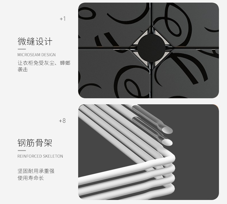 Tủ quần áo đơn giản hiện đại tiết kiệm và tiết kiệm không gian kết hợp tủ quần áo tủ quần áo nhựa lắp ráp tấm ký túc xá phòng ngủ tủ - Buồng tủ cửa lùa