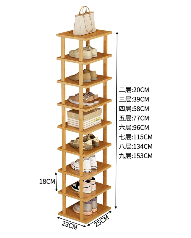 Đơn Giản Giá Để Giày Cửa Nhà Tre 2023 Phong Cách Vụ Nổ Mới Lưu Trữ Hiện Vật Giá Tiết Kiệm Không Gian Tủ Giày Nhiều Tầng kệ tủ giày ke giay
