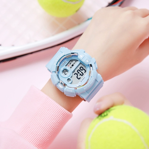 Водонепроницаемые милые брендовые цифровые часы, простой и элегантный дизайн, для средней школы