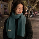 Трикотажный демисезонный универсальный удерживающий тепло шарф, в корейском стиле, изысканный стиль