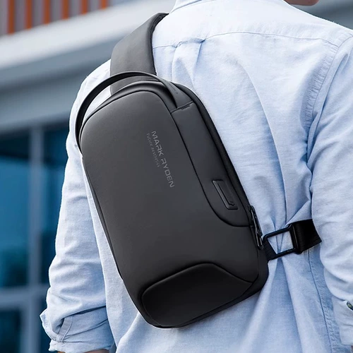 Мужская нагрудная сумка, сумка на одно плечо, вместительная и большая водоотталкивающая защитная сумка для путешествий, анти-кража