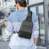 Casual chest bag mens Korean version of the trend messenger bag mens bag waist bag multi-function shoulder bag small backpack fashion trend