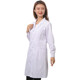 Doctor lab coat ເສື້ອຄຸມສີຂາວແຂນຍາວແຂນສັ້ນນັກສຶກສາວິທະຍາໄລເຄມີຮ້ານຂາຍຢາຄົນເຈັບນອກໂຮງຫມໍແມ່ຍິງໂດດດ່ຽວຊຸດພະຍາບານຜູ້ຊາຍ