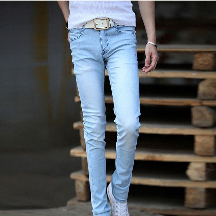 Jeans pour adolescent pieds Slim pour Quatre saisons - Ref 1470455 Image 33