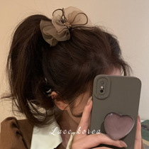 Daily high-end sense bow French hair ring female Korean small fragrance wind tie head rope hair rope headdress hair accessories rubber band