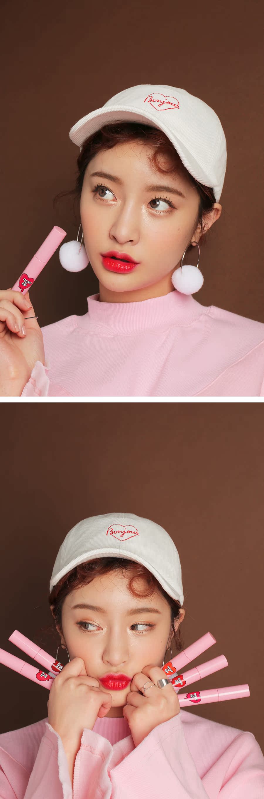 STYLENANDA Official 3CE TATTOO LIP TINT Trang điểm lâu trôi Lip Gloss - Son bóng / Liquid Rouge son bóng forever young