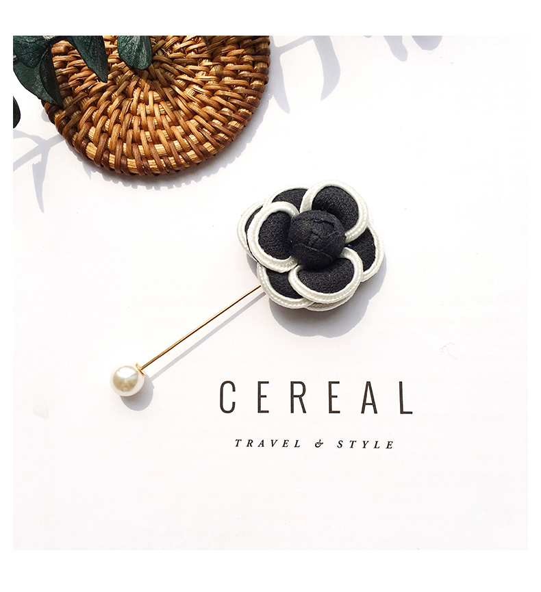 Camellia trâm nữ đơn giản linh hoạt pin cổ áo hoa nút áo sơ mi cardigan quần áo phụ kiện khí chất áo len trâm hoa cài áo