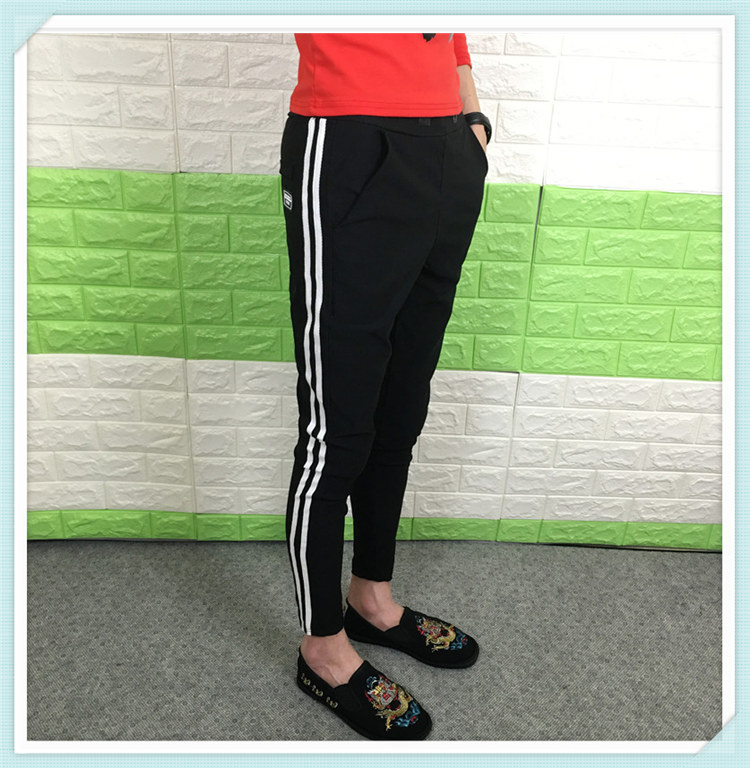 Thanh niên xã hội Slim plus quần nhung chân nam mùa thu đông thể thao thủy triều dày thun dụng cụ quần thường để giữ ấm quần âu nam