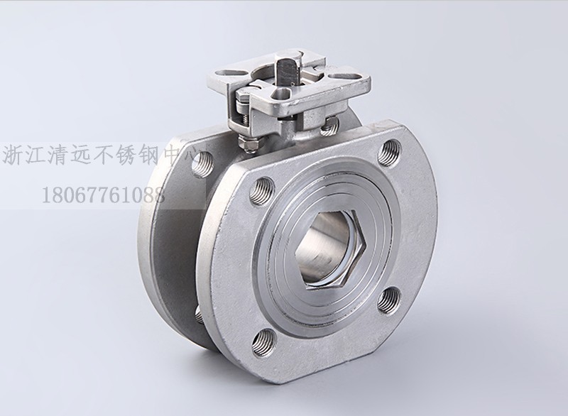 304 stainless steel high platform Italian ball valve ultra-thin ball valve Italian Q71F clip-on carbon steel WCB 316
