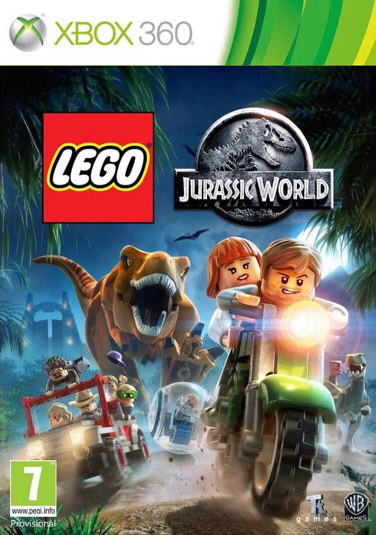 xbox360 game disc Lego Jurassic Park Jurassic World (5pcs, 6pcs shipped)