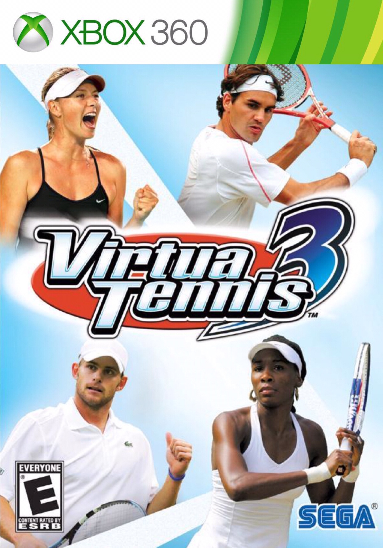 xbox360 Game CD VR Tennis 3 VIRTU A TENNIS (5 start 6 SF)