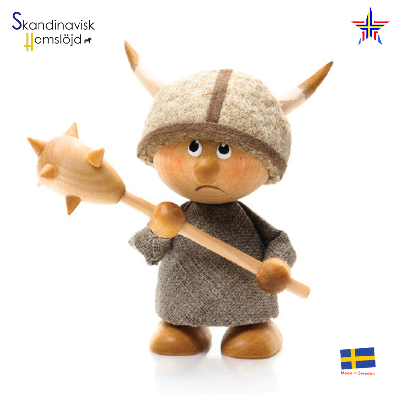 [Nordic Impression] Skandinavisk Hemslojd Viking Male & Female Doll Figurines Imported from Sweden