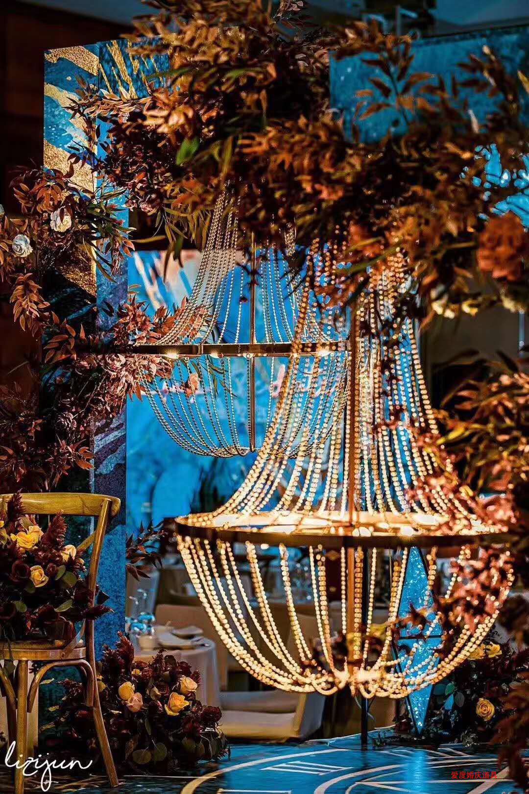 European chandelier wedding Yiron crystal chandelier lamp lantern lamp wedding roads to photographic props feast lamps