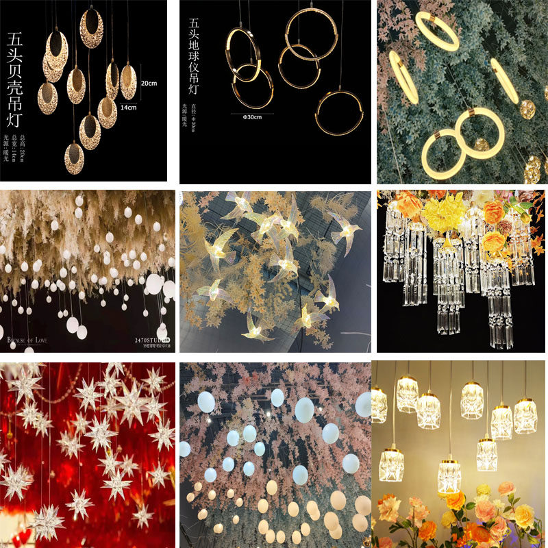 New Wedding Props Sea Urchin Balls Pendant Lamp Wedding Stage Suspended Ceiling Decoration Arrangement Shop Window Active Beauty Chen