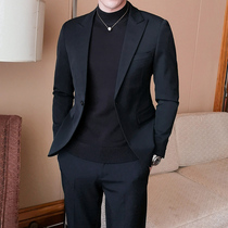 Autumn Korean casual suit mens business three-piece slim professional small suit jacket mens suit trend