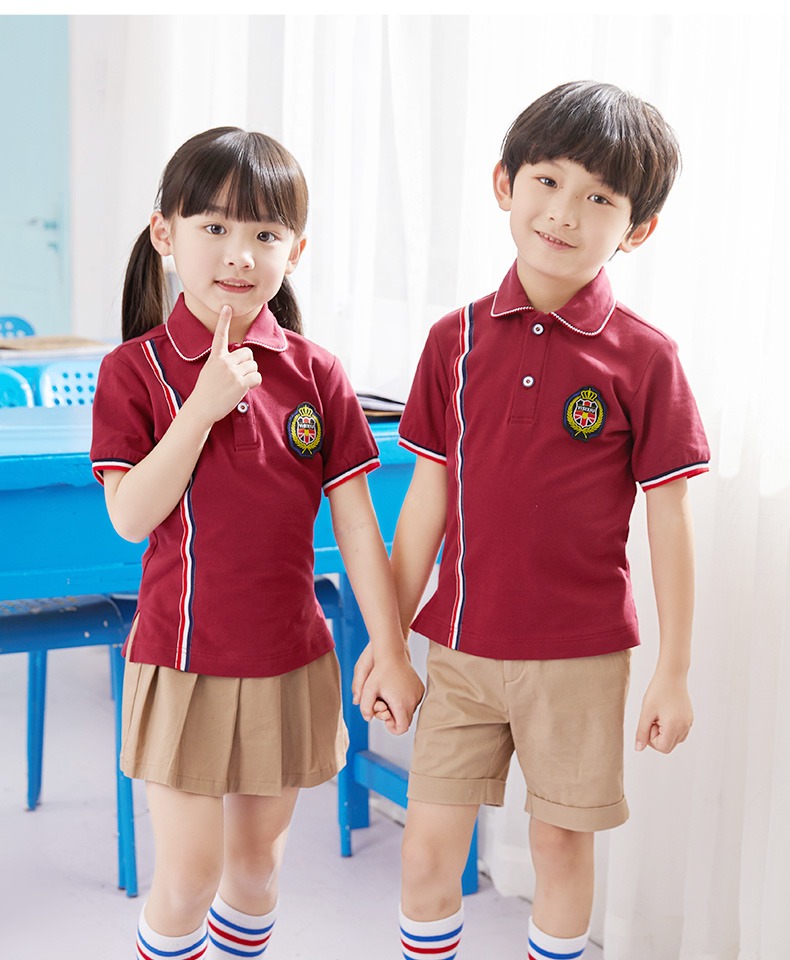 Quần áo vườn mẫu giáo mùa hè học sinh đồng phục học sinh phù hợp với gió Anh mùa tốt nghiệp lớp dịch vụ thể thao họp lễ khai mạc quần áo - Đồng phục trường học / tùy chỉnh thực hiện quần áo trẻ em