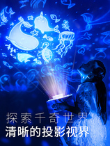 Starry Sky Projector Small Night Light Bedroom Ocean Rotating Stars Star Light Dreamnet Red Night Light Sleep Children Table Lamp