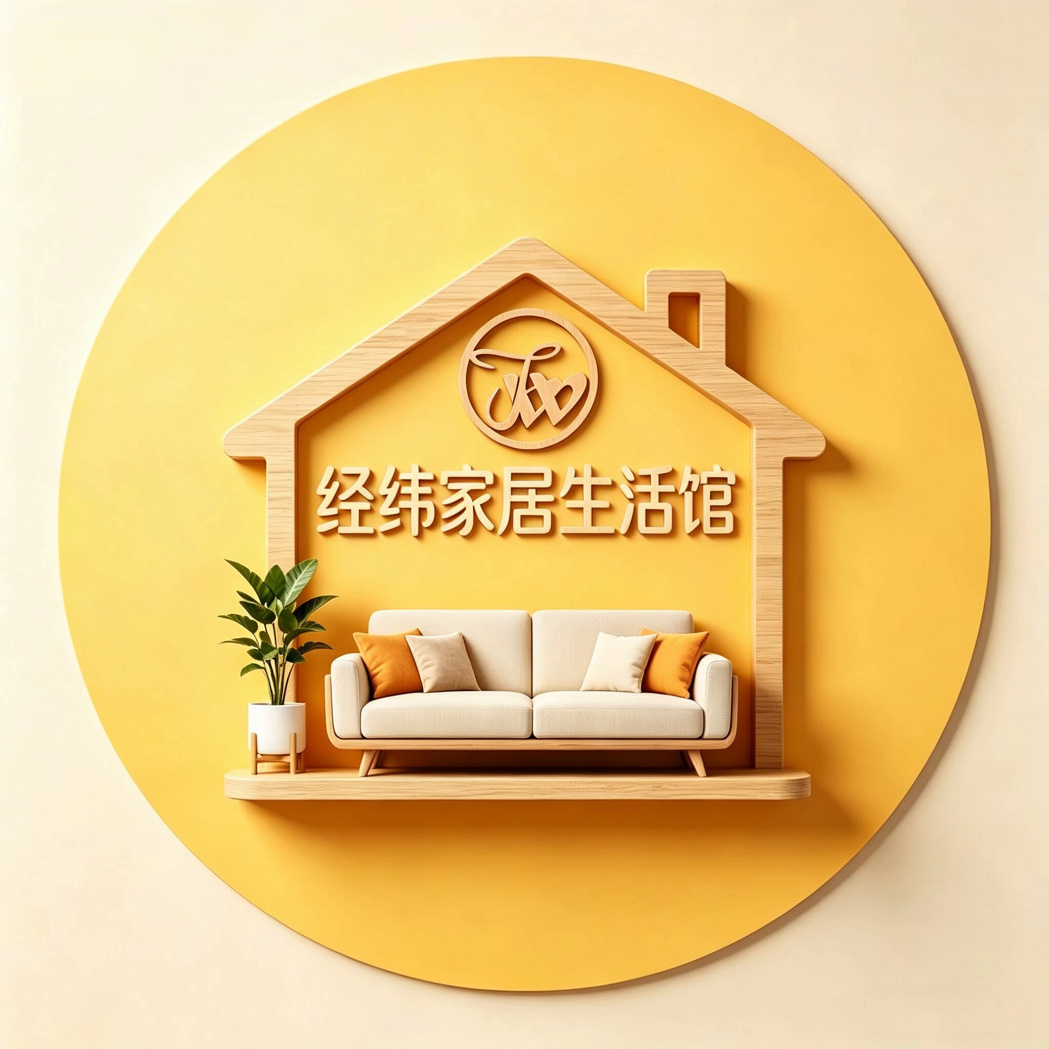 经纬家居生活馆的LOGO