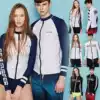 Korean swimsuit Argo zipper diving jacket Male and female couple two-piece jellyfish suit Long sleeve sunscreen outdoor swimsuit