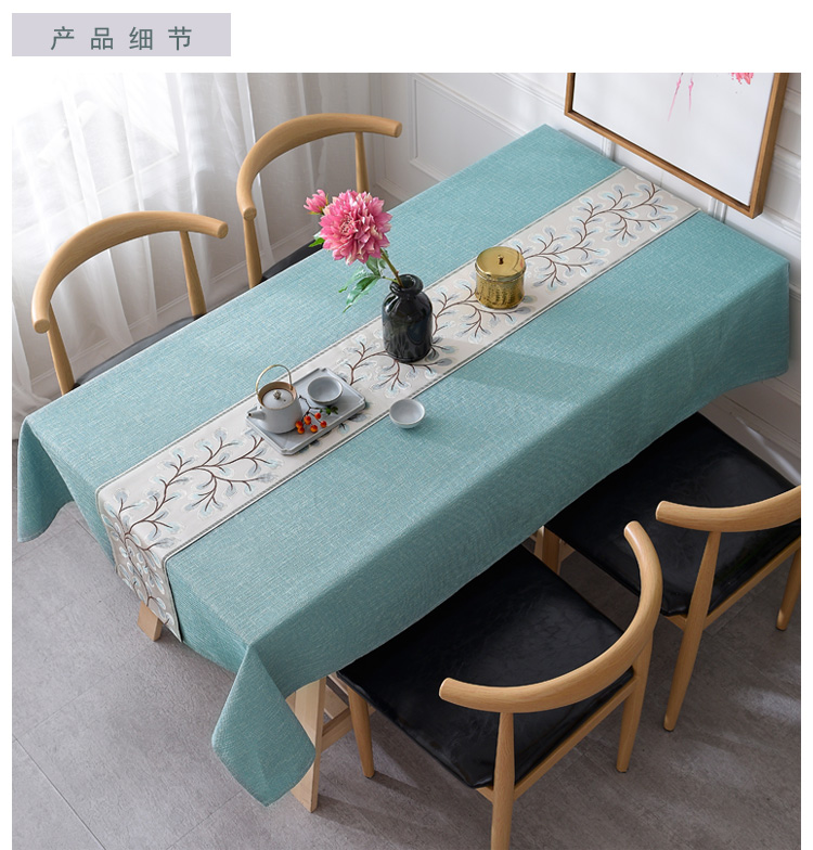 Khăn trải bàn Nhật Bản Bắc Âu vải cotton và vải lanh nhỏ tươi và đơn giản hiện đại khăn trải bàn vải cờ bàn cà phê vải vải gió tùy chỉnh khăn lót chén dĩa