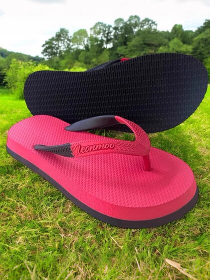 泰国进口LEONMOO天然橡胶厚底人字拖男防滑耐磨轻质巴黎风拖鞋